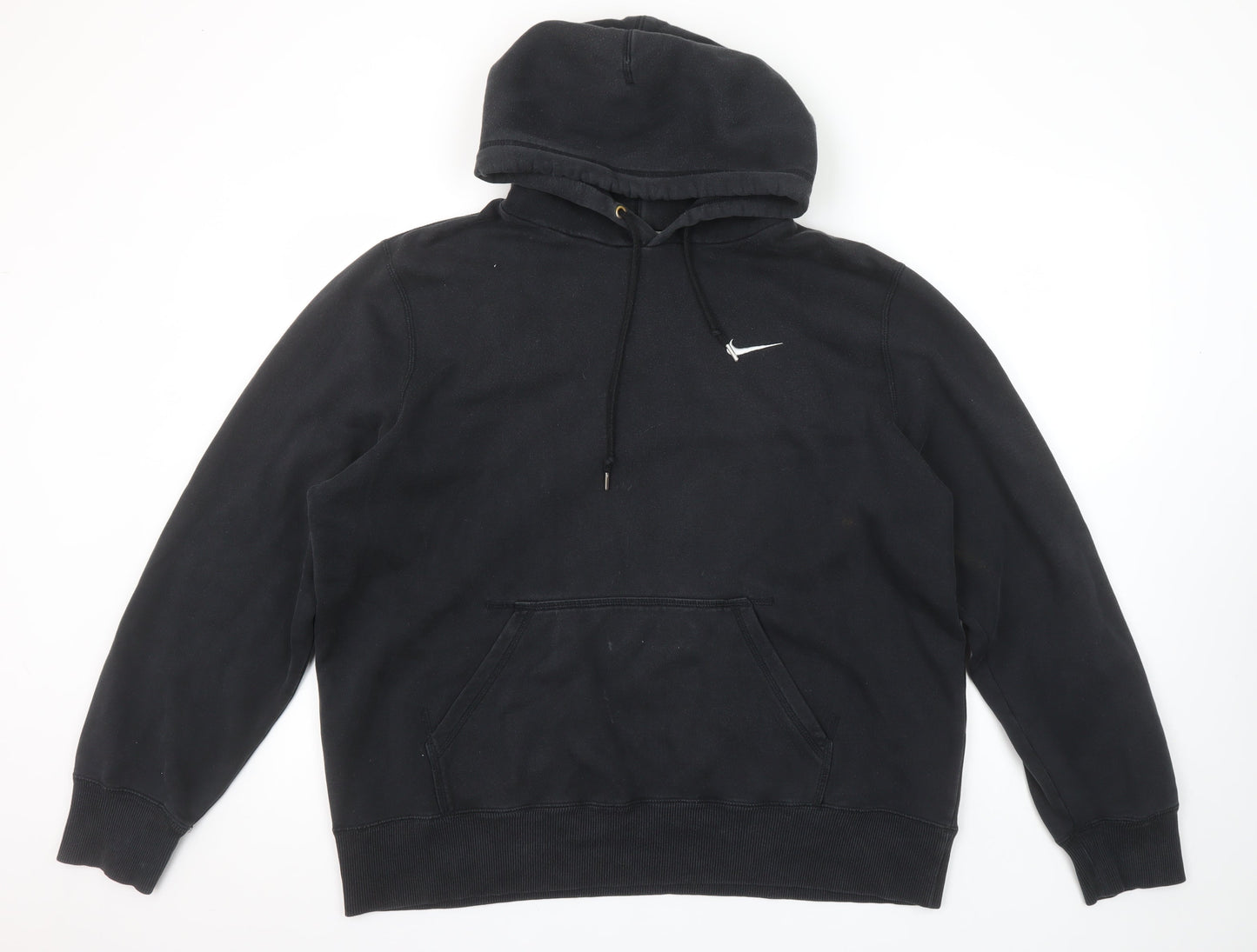 Nike Women's Black Pullover Hoodie Size L Cotton Blend Casual