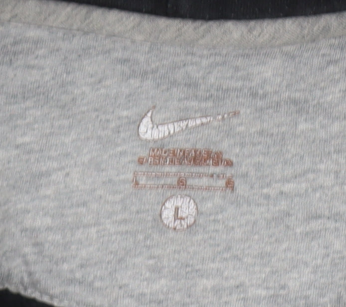 Nike Women's Black Pullover Hoodie Size L Cotton Blend Casual