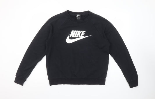 Nike Women's Black Crew Neck Pullover Sweatshirt Size M