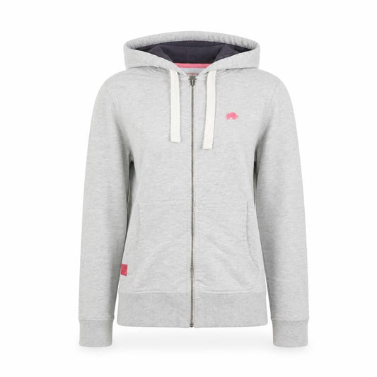 Raging Bull Women's Grey Full Zip Hoodie Size 10 Cotton Blend
