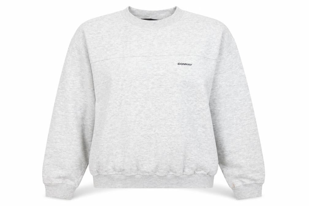 Donnay Women’s Grey Pullover Sweatshirt Medium Logo Casual Jumper