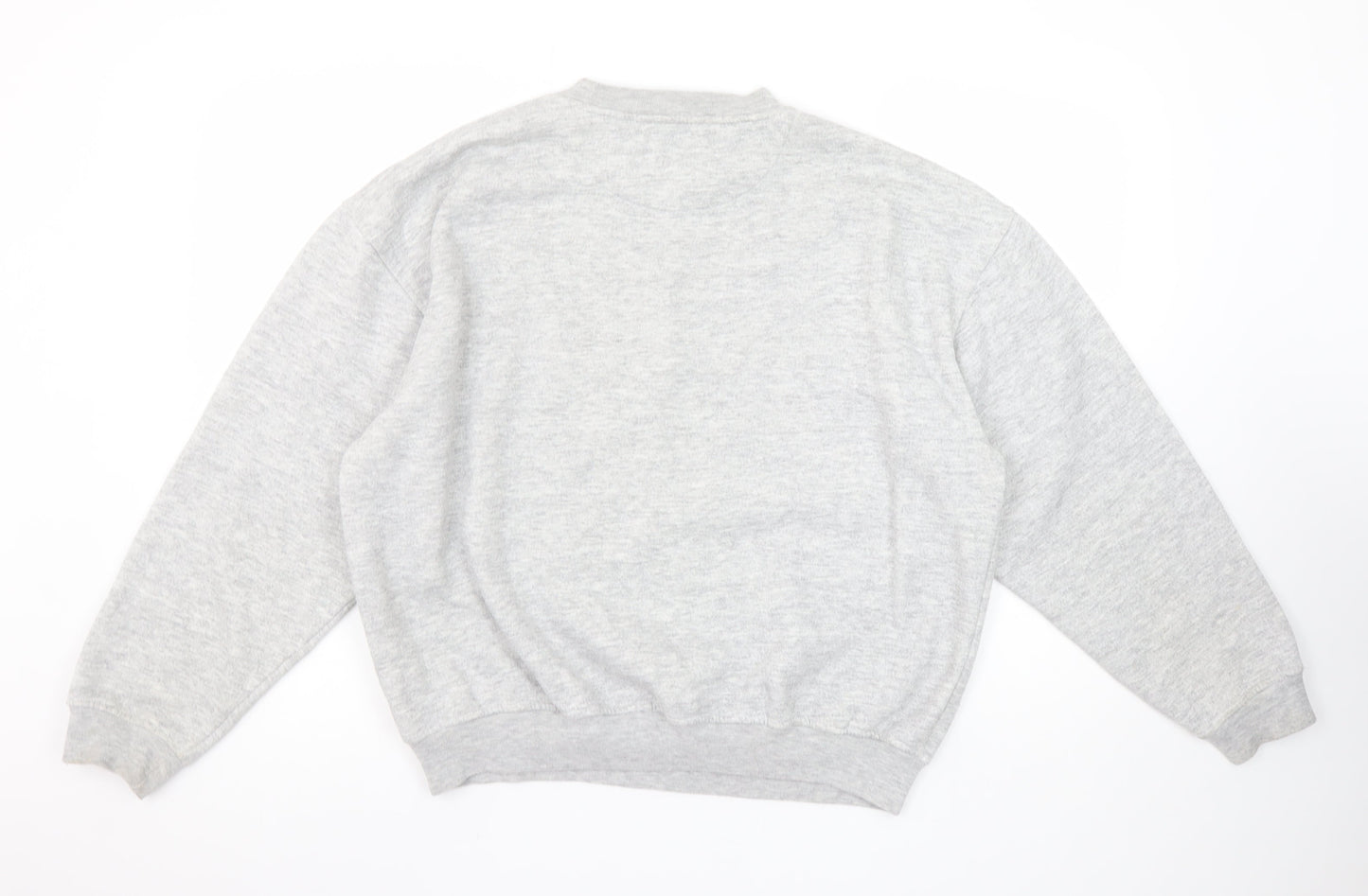 Donnay Women’s Grey Pullover Sweatshirt Medium Logo Casual Jumper