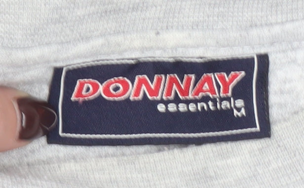 Donnay Women’s Grey Pullover Sweatshirt Medium Logo Casual Jumper