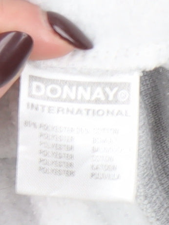 Donnay Women’s Grey Pullover Sweatshirt Medium Logo Casual Jumper