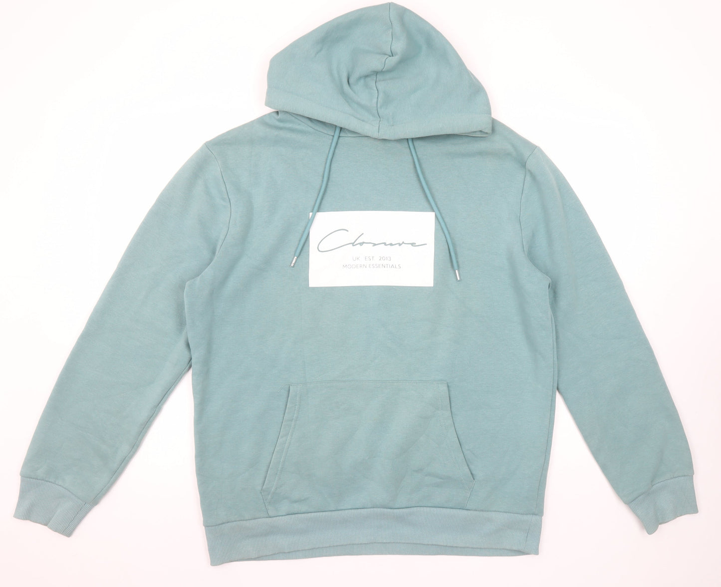 Closure London Men's Green Pullover Hoodie Size L Graphic Logo