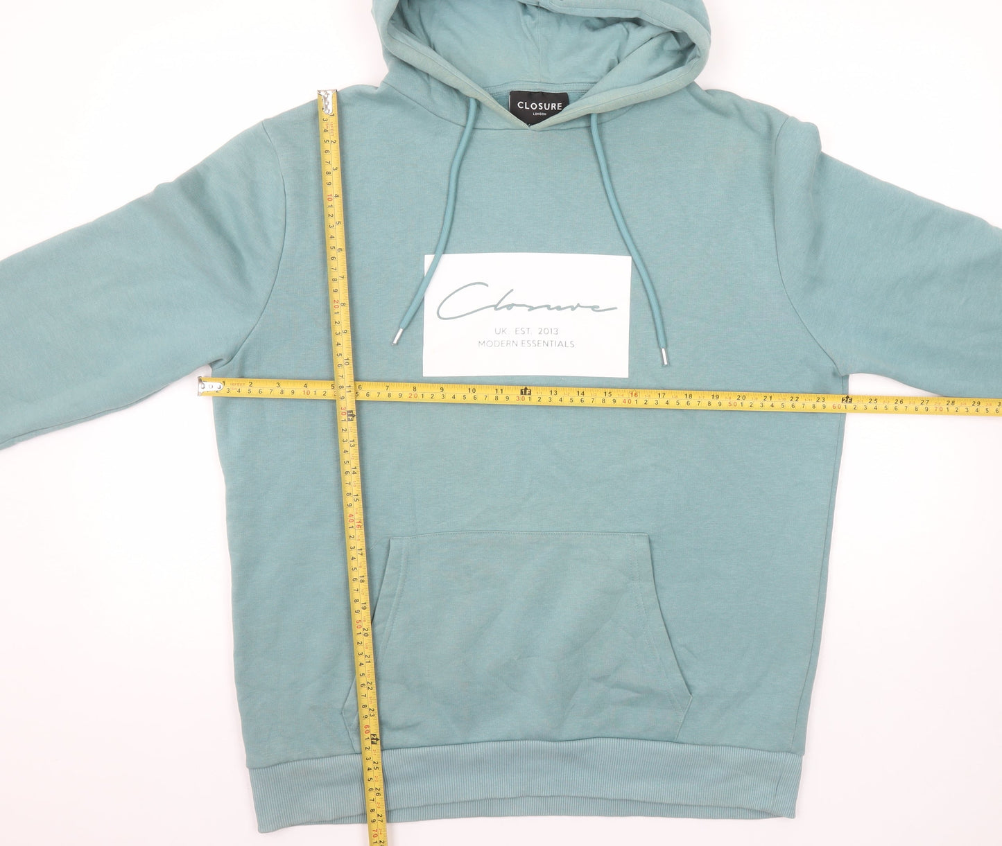 Closure London Men's Green Pullover Hoodie Size L Graphic Logo