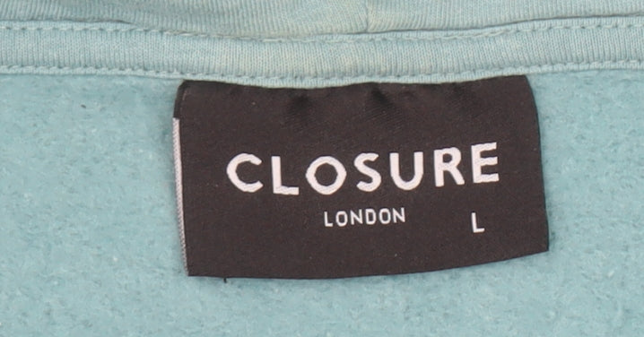 Closure London Men's Green Pullover Hoodie Size L Graphic Logo