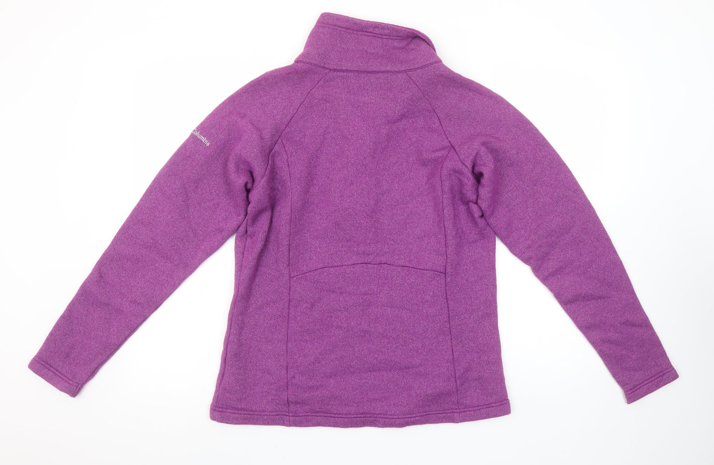 Columbia Women’s Purple Button Henley Fleece Sweatshirt Size S