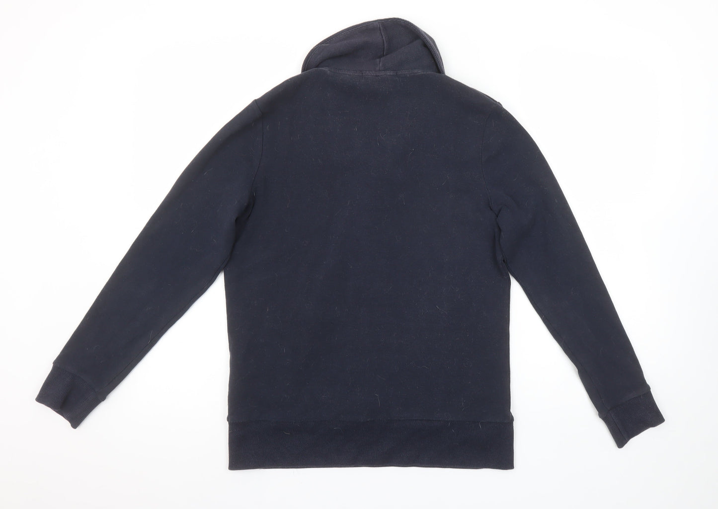 Banana Republic Women's Navy Henley Sweatshirt Size S Cotton Blend