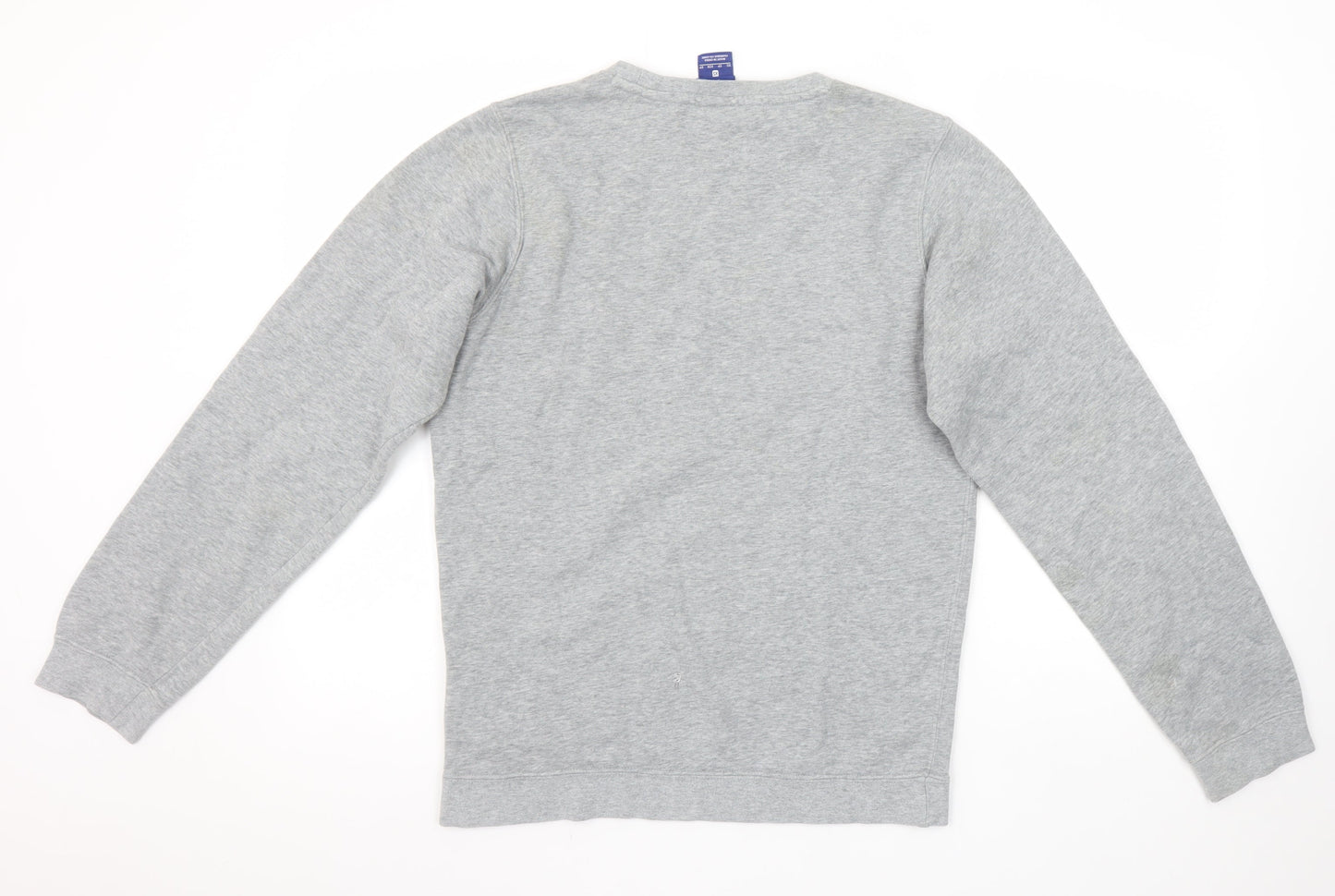 Nike Women Grey XS Pullover Sweatshirt Cotton Blend Crew Neck