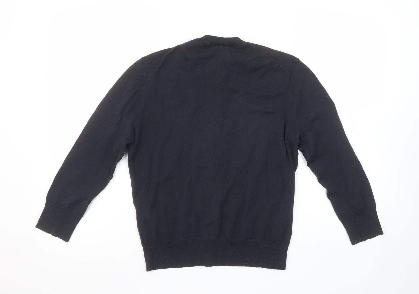J.Crew Women's Black Cotton Blend Button Cardigan Jumper Size M