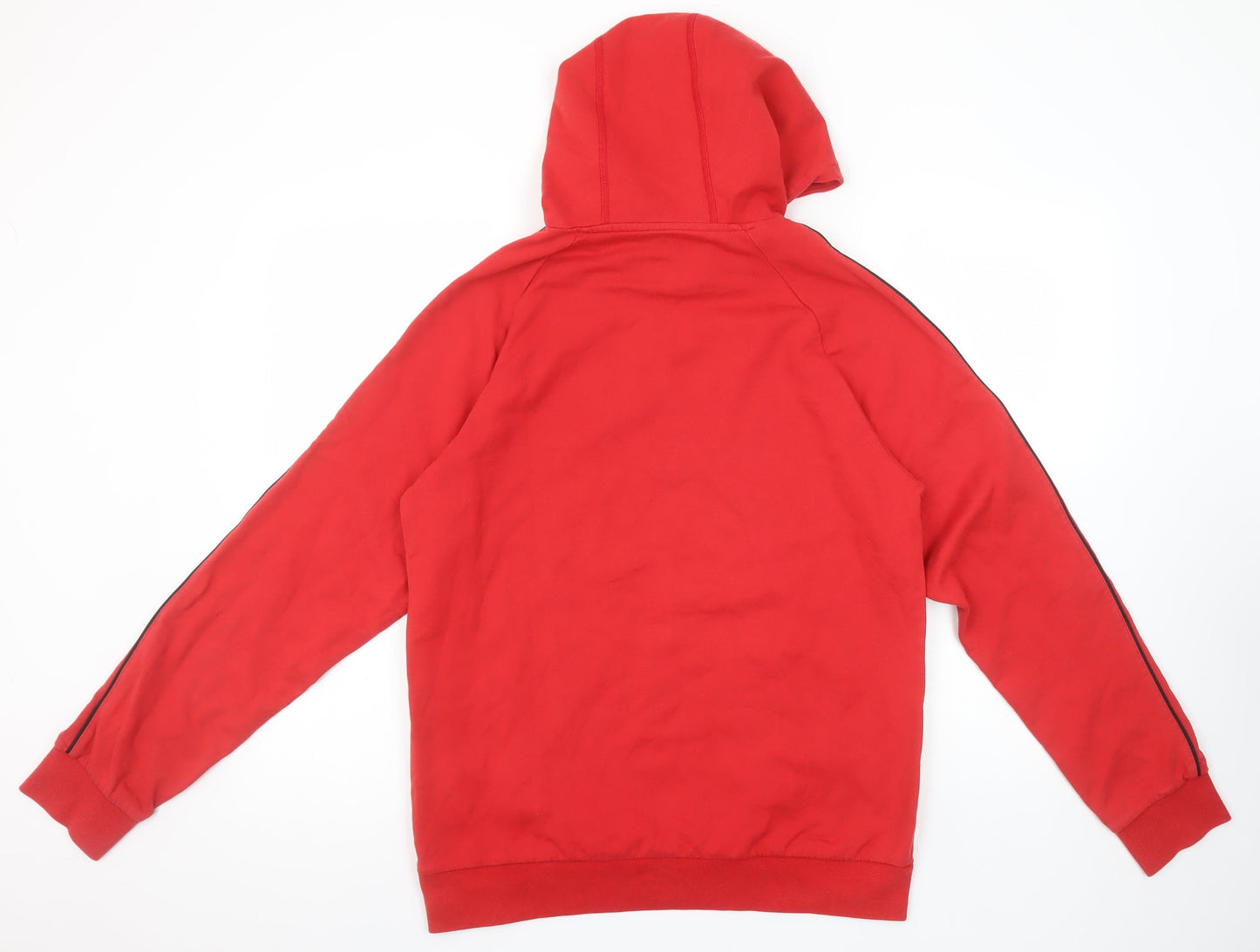 SL Benfica Men's Red Pullover Hoodie M Embroidered Logo Football Sweatshirt