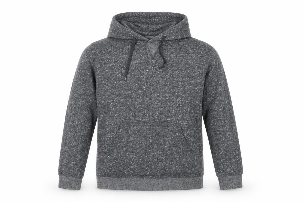 DC Men’s Grey Pullover Hoodie Medium Knit Cotton Blend