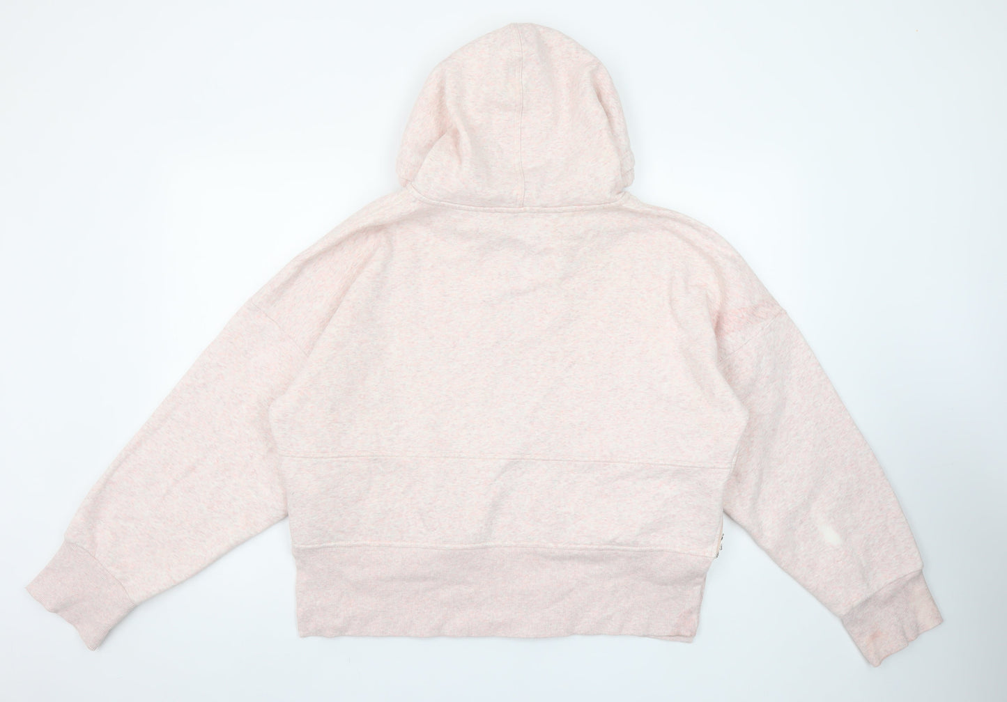 Adidas Stella McCartney Women Pink Full Zip Hoodie Size L Organic Cotton Blend