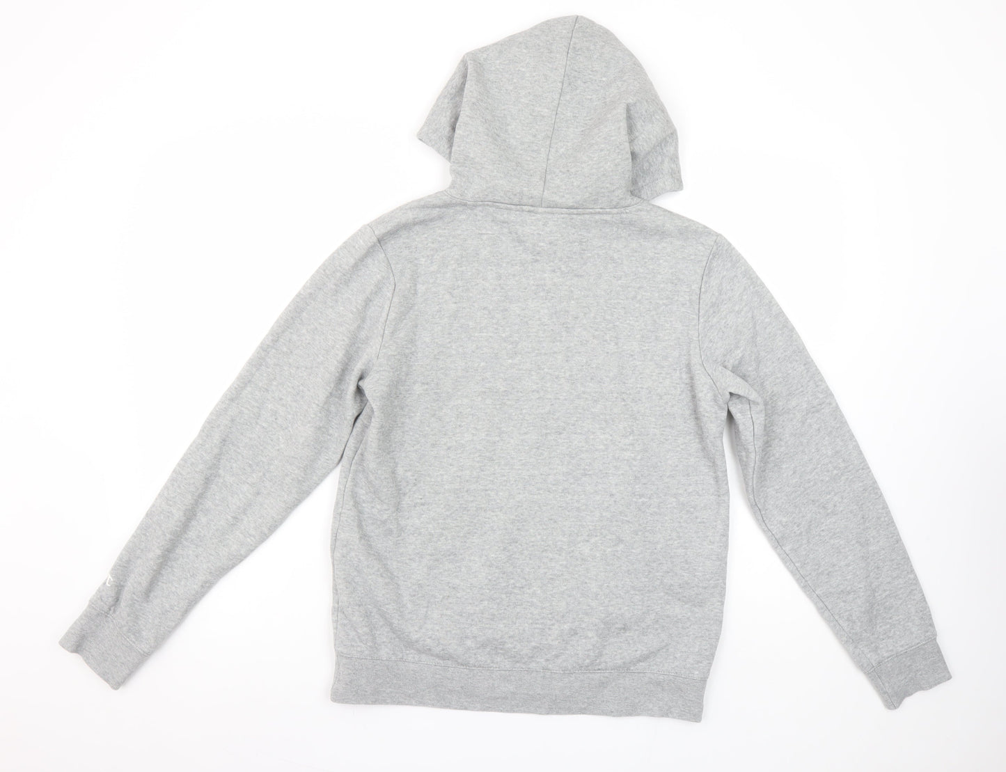 Champion Womens Grey Pullover Hoodie Size M Hooded Logo Sweatshirt