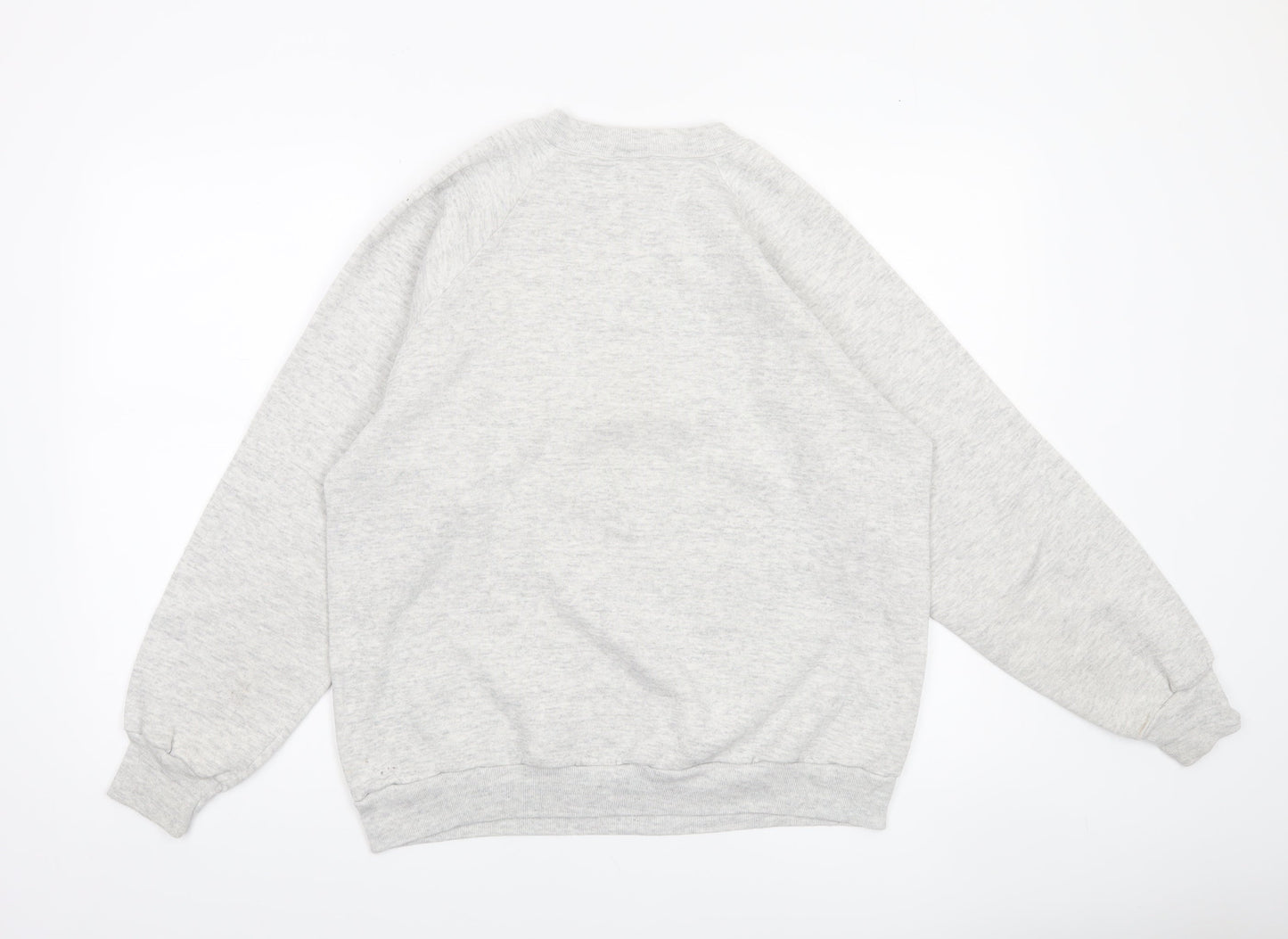Disney Women Grey Mickey Mouse Pullover Sweatshirt XL Vintage Style