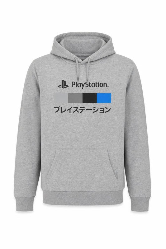 Difuzed Men’s Grey PlayStation Pullover Hoodie Medium Regular Fit