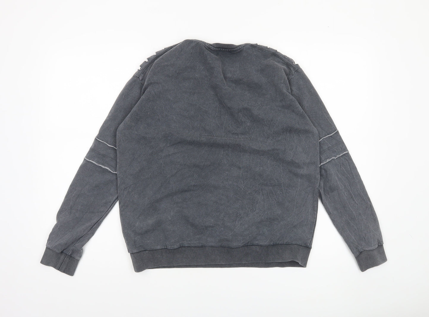Mavi Womens Grey Crew Neck Pullover Sweatshirt Medium