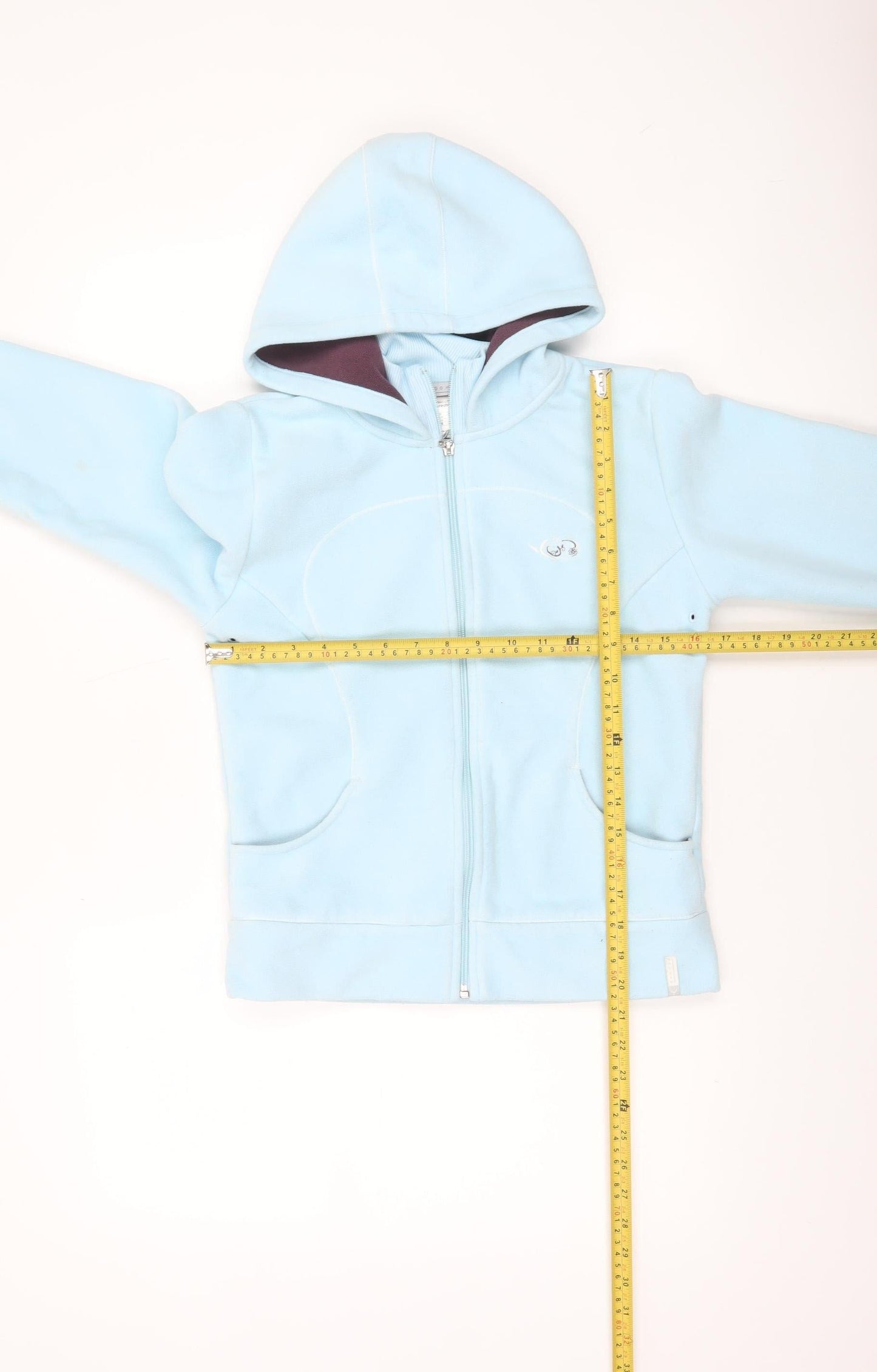 Domyos Girls Blue Full Zip Fleece Hoodie 12 Years