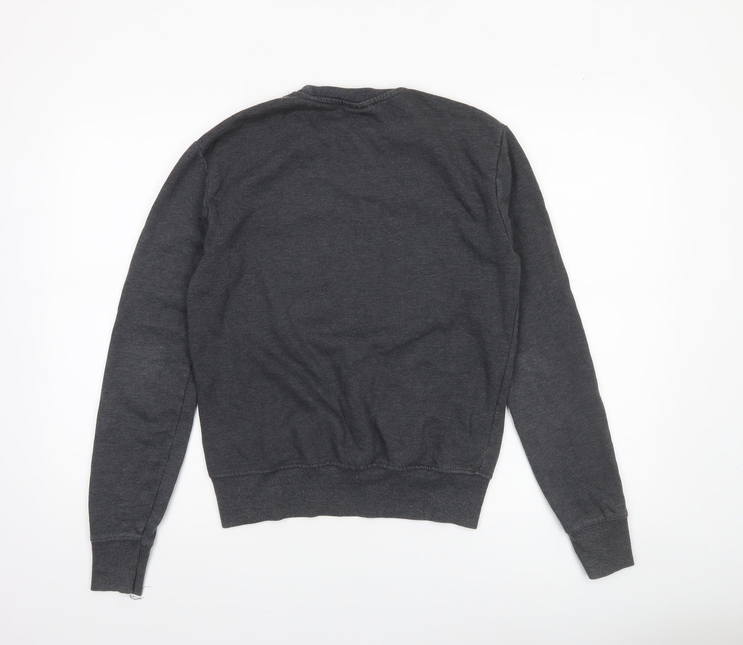 Buzz Aldrin Mens Grey NASA Logo Pullover Sweatshirt XS