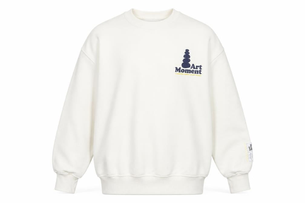 ZARA Boys White Art Moment Graphic Pullover Sweatshirt 13-14 Years