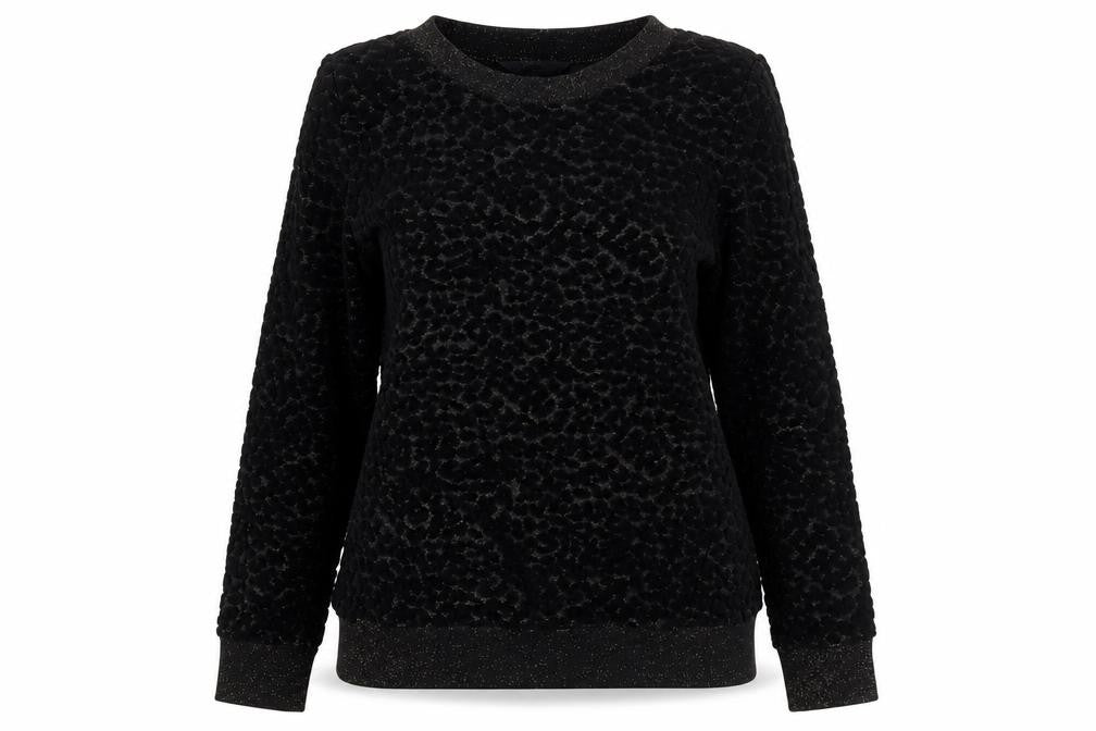 Next Womens Black Cold Shoulder Pullover Sweatshirt Size 8
