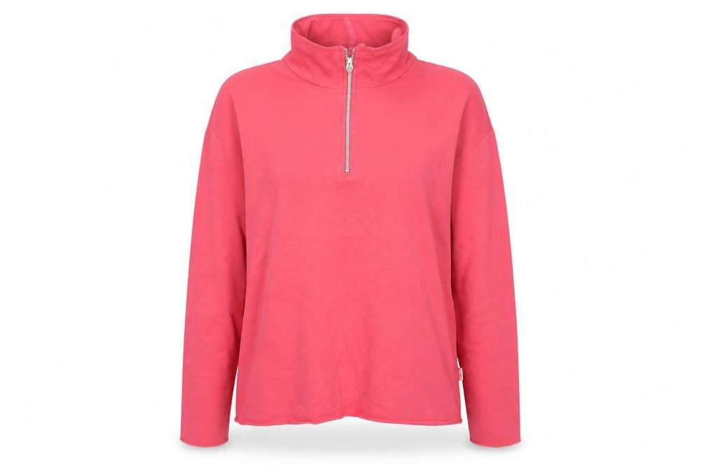 Marks & Spencer Per Una Women Pink 1/2 Zip Pullover Sweatshirt Size 18