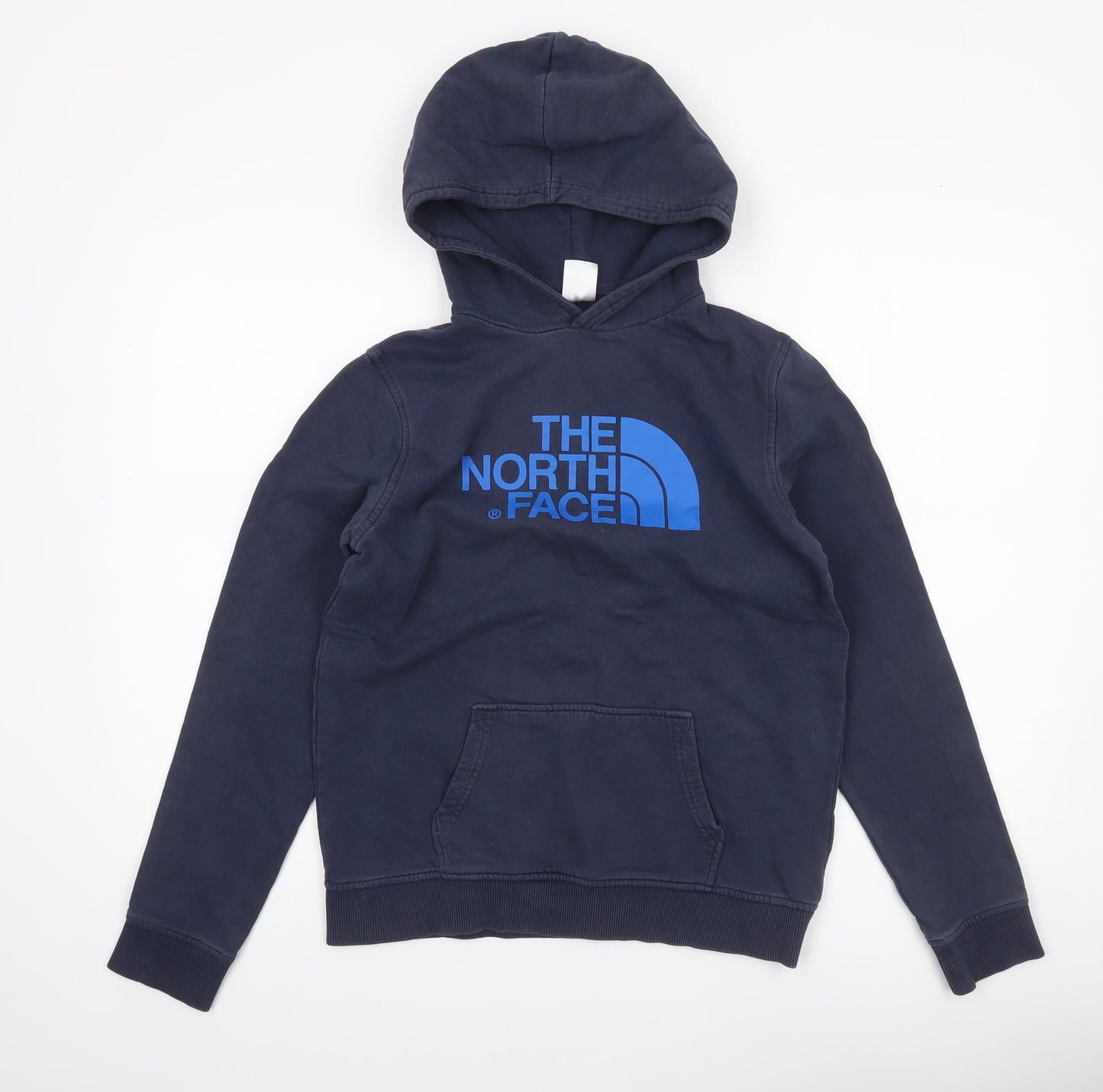The North Face Boys Blue XL Pullover Hoodie Sweatshirt Cotton Logo