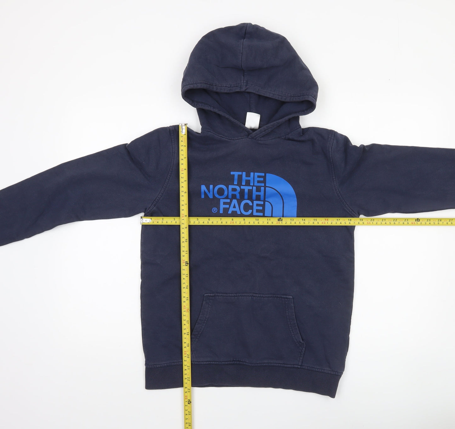The North Face Boys Blue XL Pullover Hoodie Sweatshirt Cotton Logo