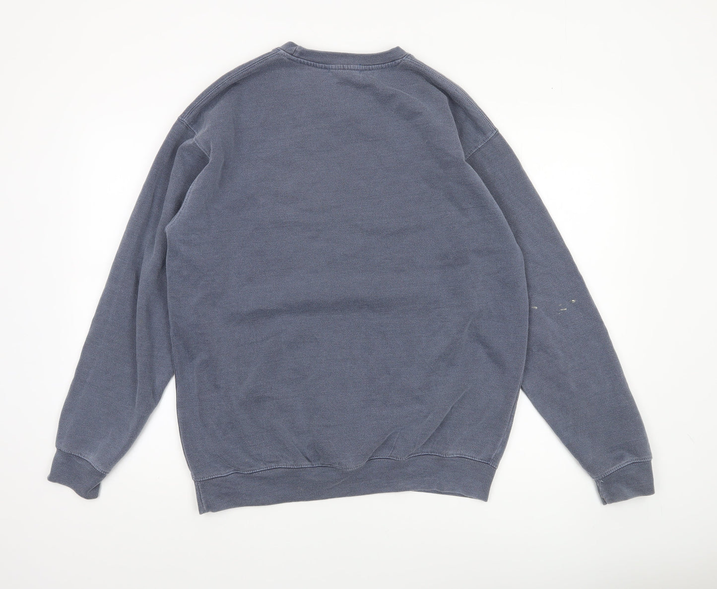 QED London Men's Blue NYC Brooklyn Sweatshirt M Crew Neck