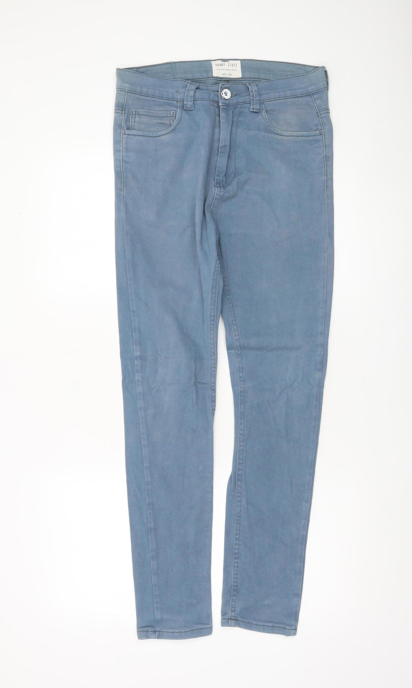 Nanny State Men's Blue Slim Fit Skinny Denim Jeans W28 L32