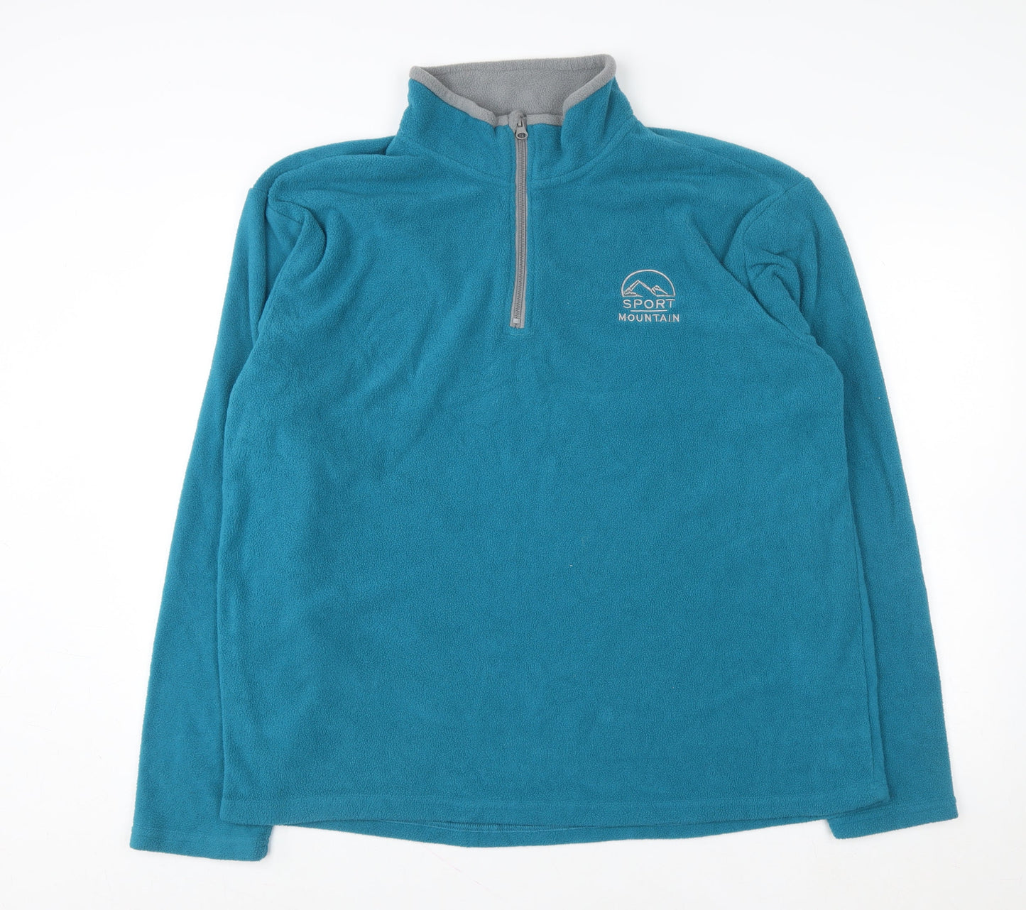 Atlas For Men Blue Fleece 1/4 Zip Pullover Sweatshirt XL