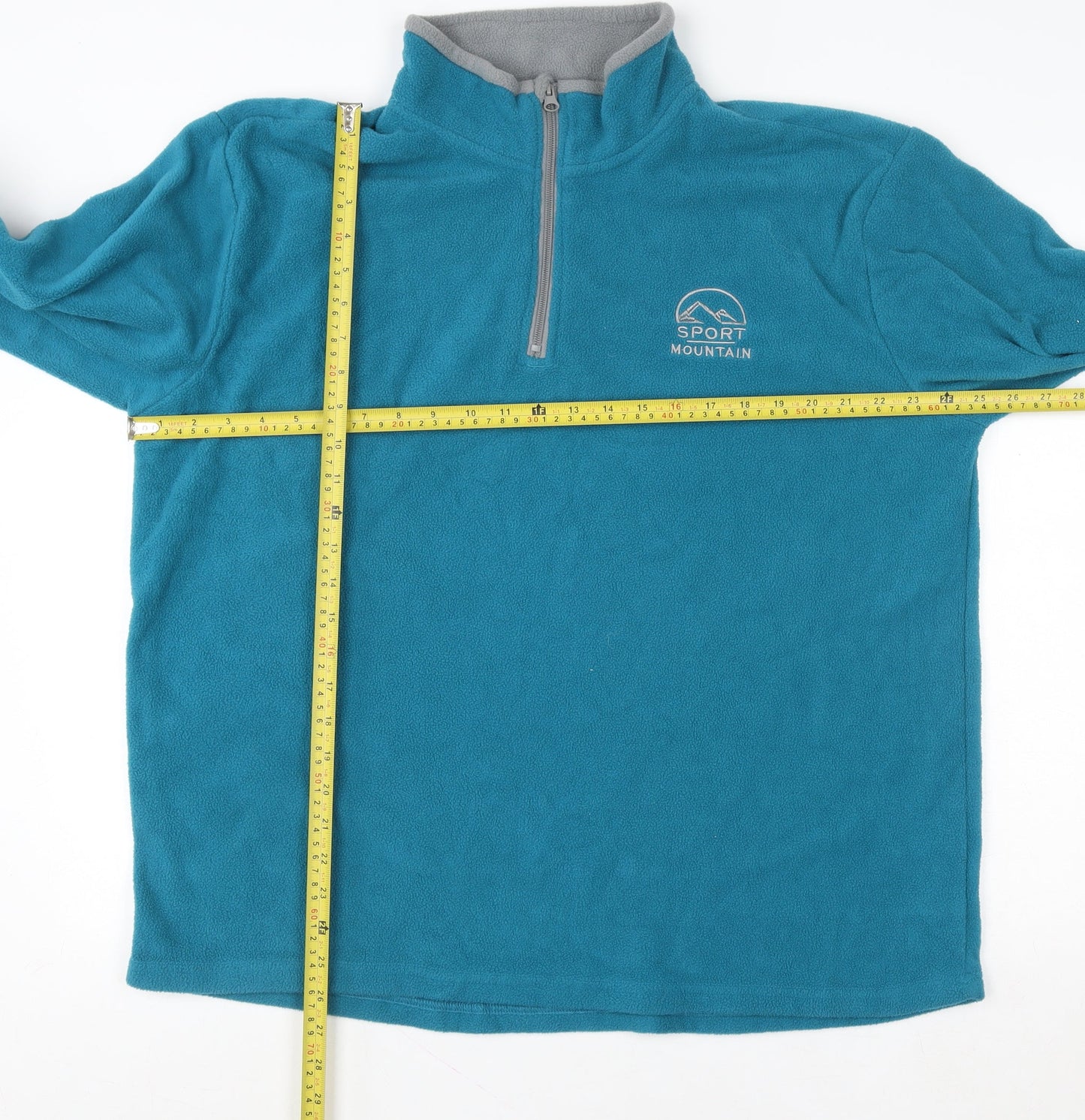 Atlas For Men Blue Fleece 1/4 Zip Pullover Sweatshirt XL