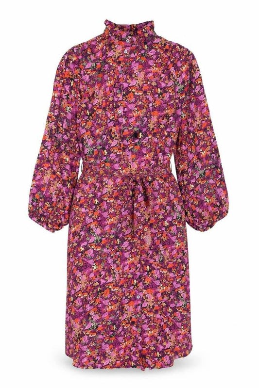 Frnch Paris Women’s Multicoloured Midi Shirt Dress M Viscose Floral