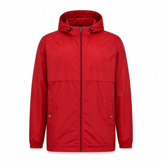 Marks & Spencer Men's Red Hooded Windbreaker Jacket L