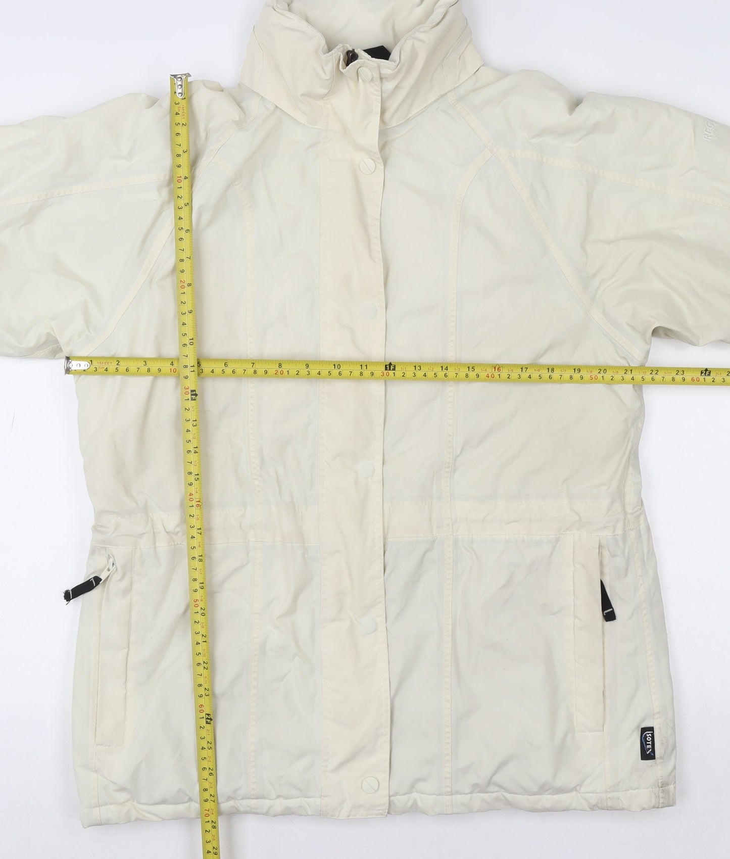 Regatta Womens Ivory Waterproof Parka Jacket Size 12