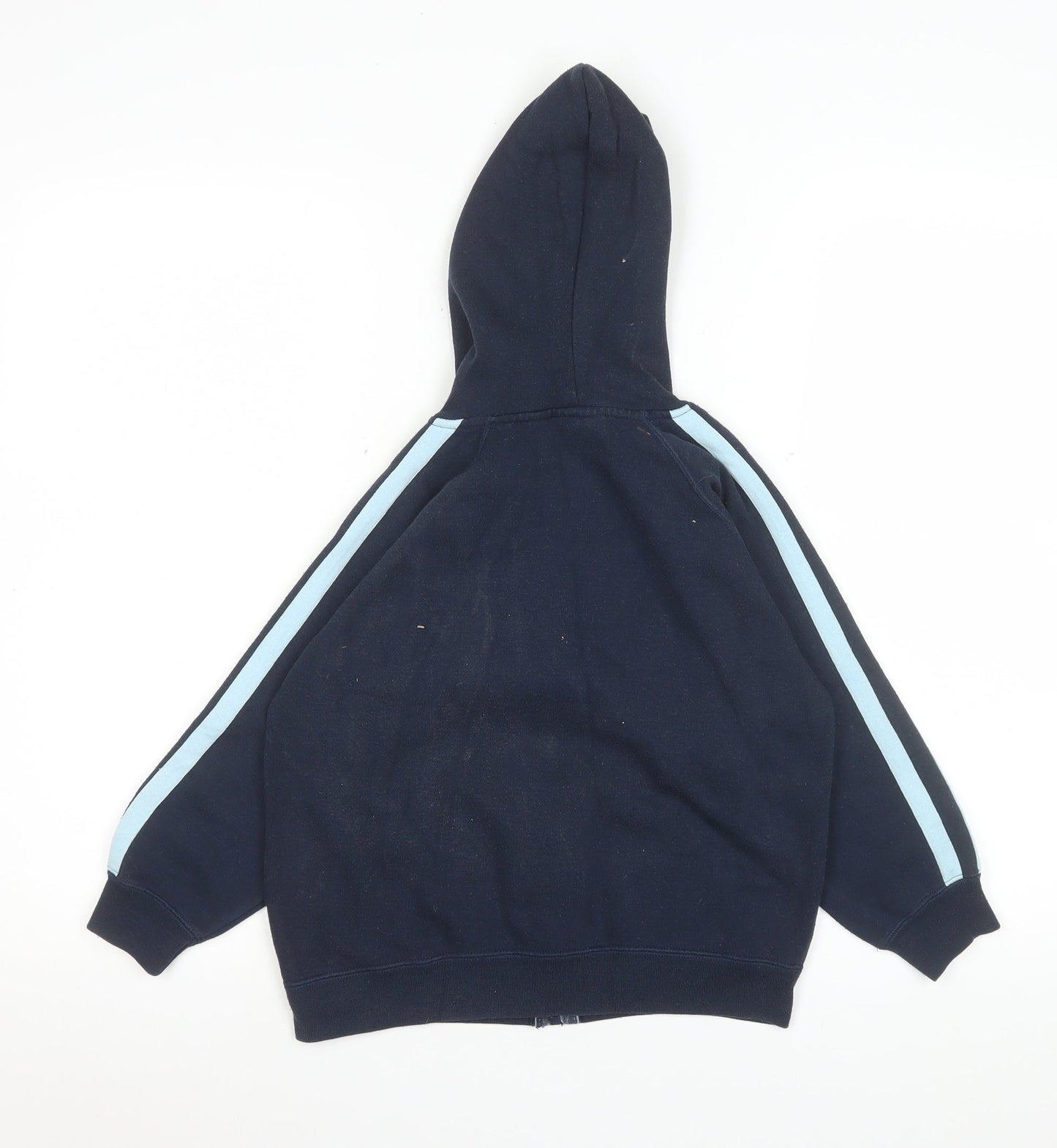g:sixtyfour Boys Blue Hooded Zip Basic Jacket 5-6 Years Polyester Cotton