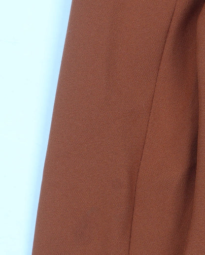 Brand and care label for Miss Selfridge Women's Orange Double-Breasted Blazer UK 8