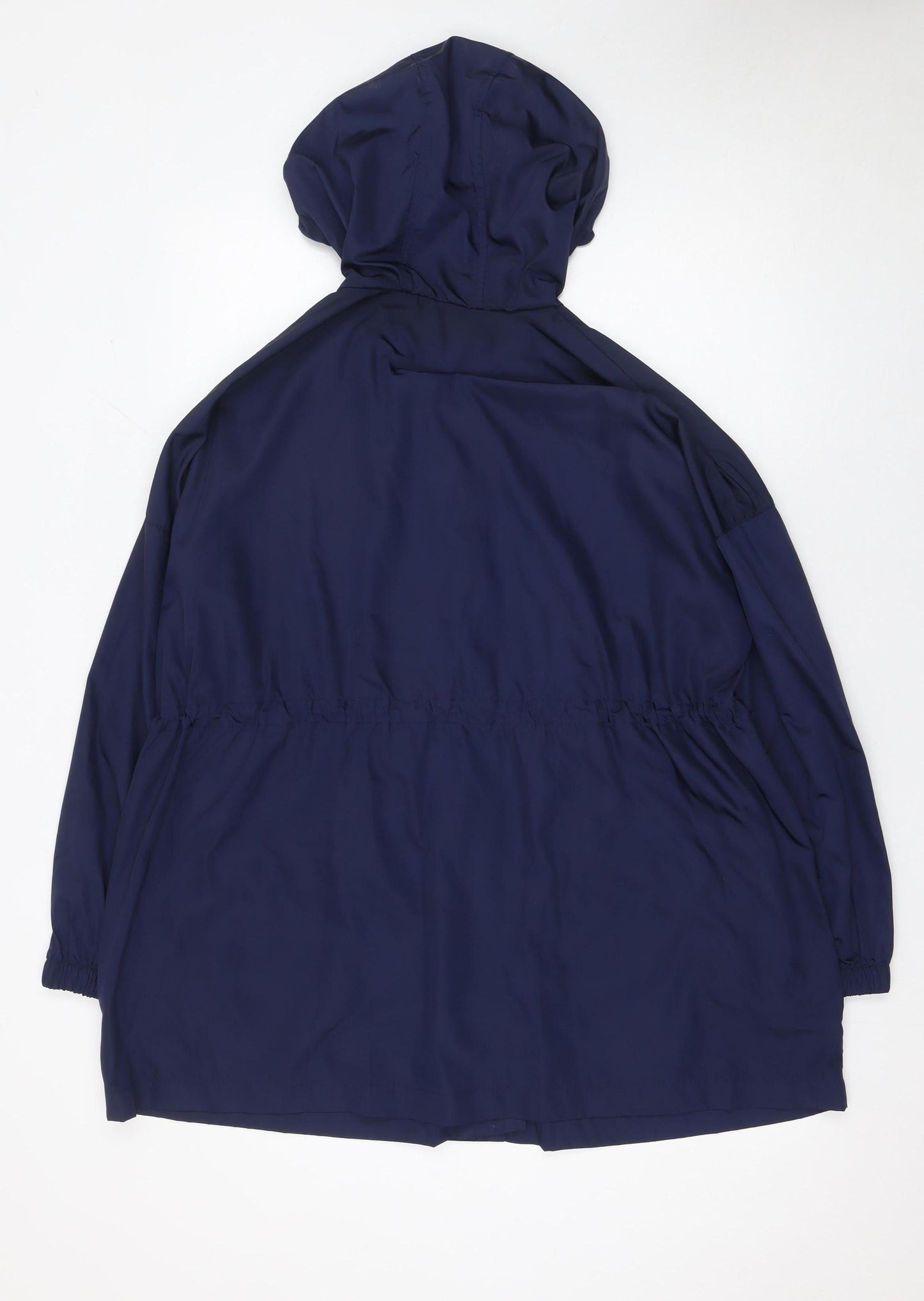 Matalan Womens Blue Hooded Parka Jacket Size S Casual Mid-Length