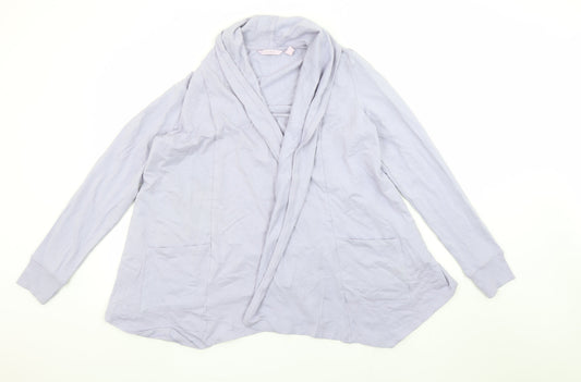 AnyBody Women’s Grey Wrap Jersey Long Sleeve Top Size S