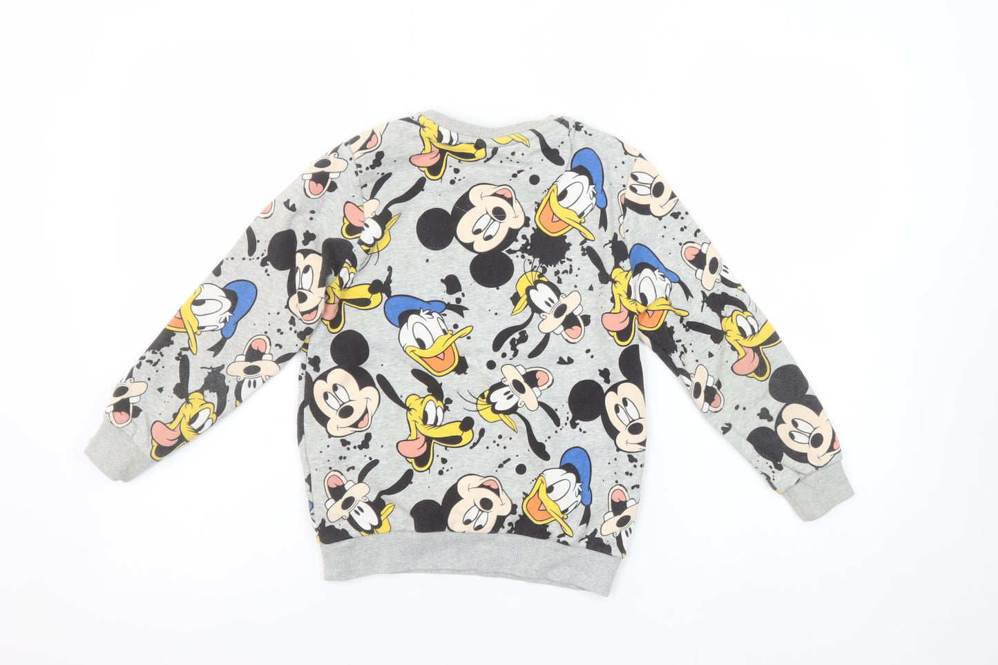 Disney Girls Grey Mickey Mouse Pullover Sweatshirt 6-7 Years