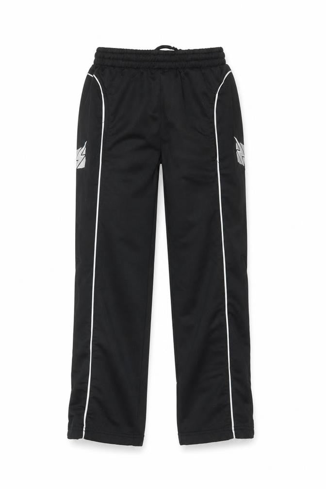 Zeus Boys Black 2XS Jogger Trousers with White Side Stripes