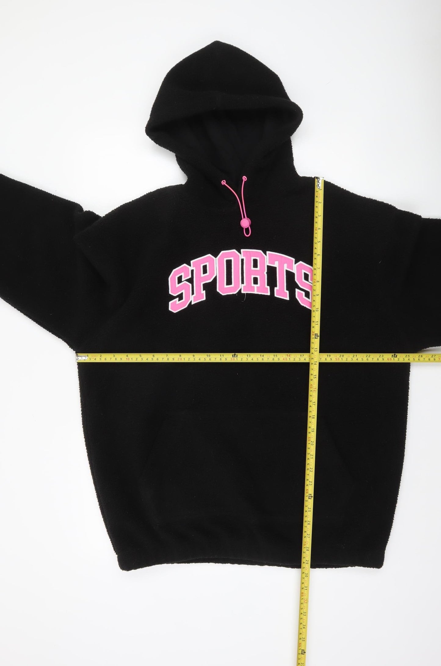 F&F Womens Black SPORTS Hoodie Size 14 Pullover Fleece