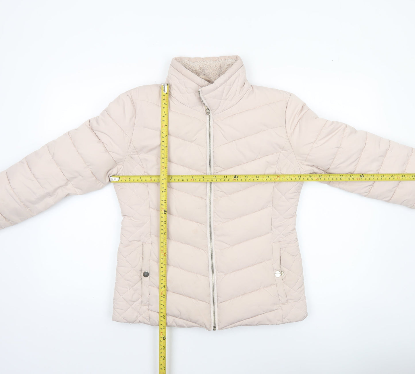 Miss Selfridge Petites Beige Puffer Jacket UK 8 Petite Women’s