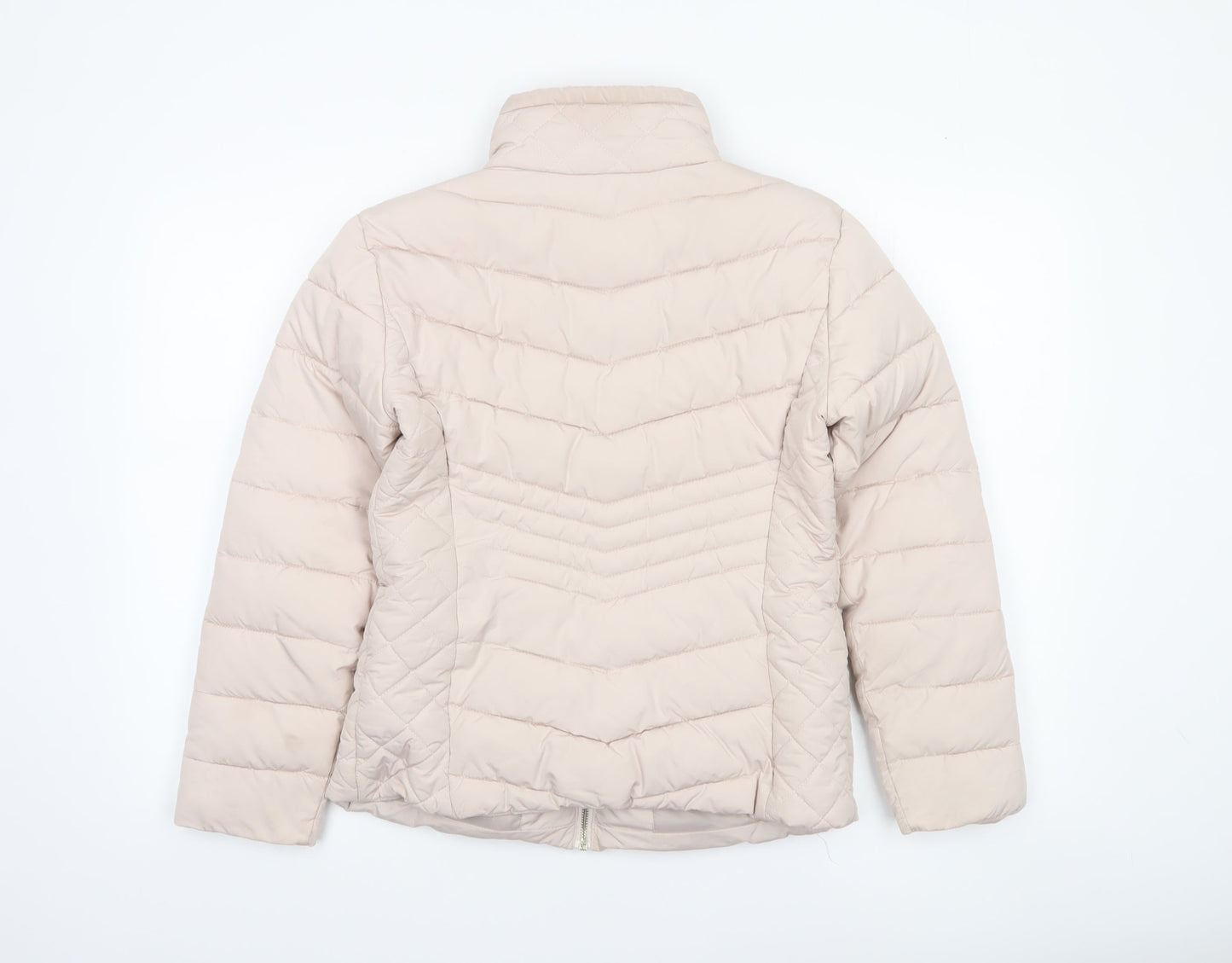Miss Selfridge Petites Beige Puffer Jacket UK 8 Petite Women’s