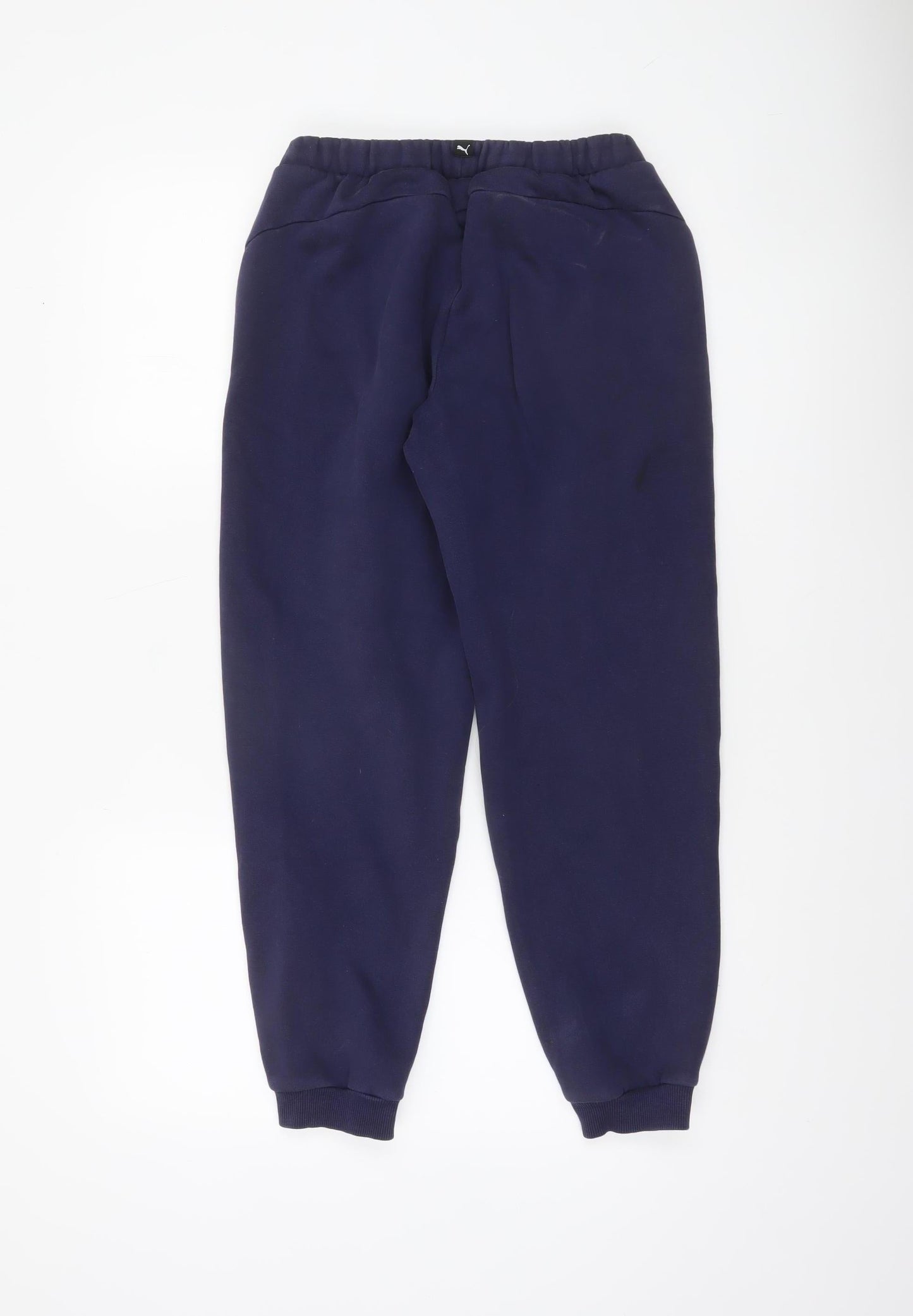 Puma Boys Blue Jogger Sweatpants 13-14 Years Cotton Blend Activewear