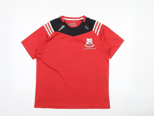 O’Neills Men's Red Shannon Rovers Gaels Jersey T-Shirt Size S
