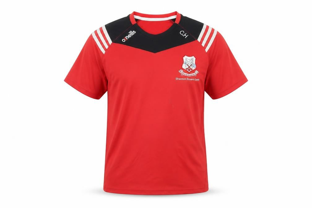 O’Neills Men's Red Shannon Rovers Gaels Jersey T-Shirt Size S