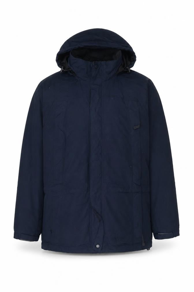Lakes Edge Men's Blue Waterproof Hooded Parka Jacket M