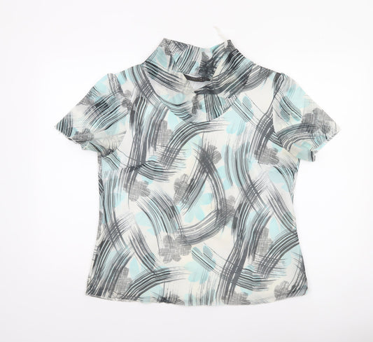Forever by Michael Gold Women's Multicoloured Chiffon Blouse L